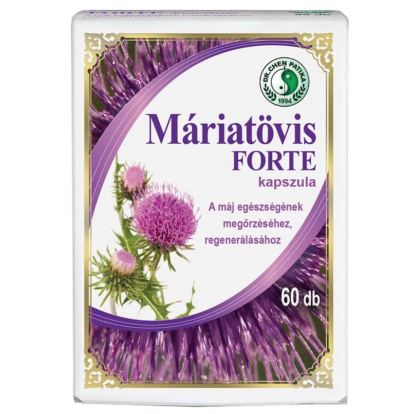 Dr.chen máriatövis forte kapszula 60db Dr.chen máriatövis forte kapszula 60db