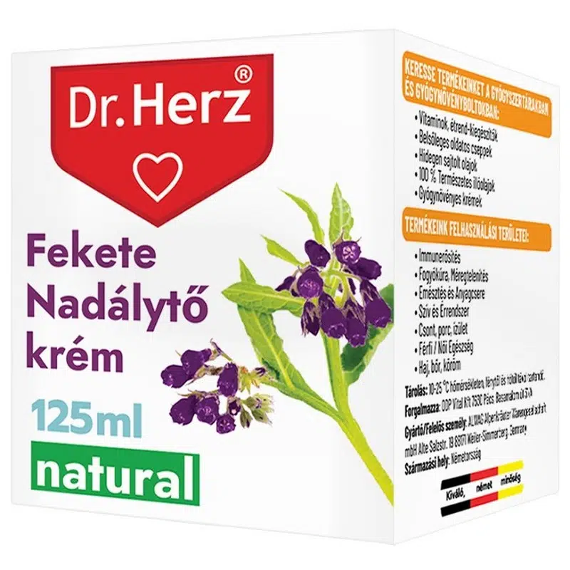 Dr. Herz Fekete nadálytő krém 125 ml Dr. Herz Fekete nadálytő krém 125 ml