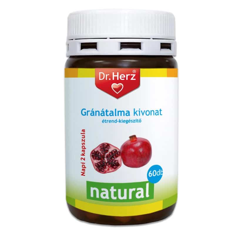 Dr. Herz Gránátalma kivonat 500mg 60 db kapszula Dr. Herz Gránátalma kivonat 500mg 60 db kapszula