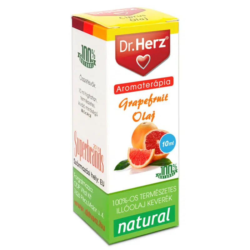 Dr. Herz Grapefruit illóolaj 10ml Dr. Herz Grapefruit illóolaj 10ml