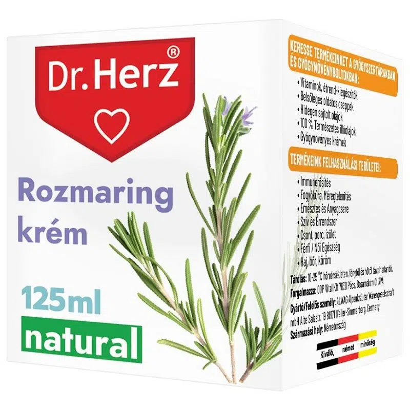 Dr. Herz Rozmaring krém 125 ml Dr. Herz Rozmaring krém 125 ml