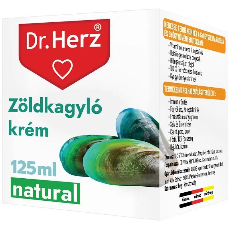 Dr. Herz Zöldkagyló krém 125 ml Dr. Herz Zöldkagyló krém 125 ml
