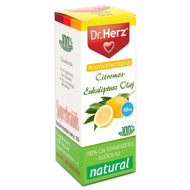 Dr. Herz Citromos-eukaliptusz illóolaj 10ml Dr. Herz Citromos-eukaliptusz illóolaj 10ml