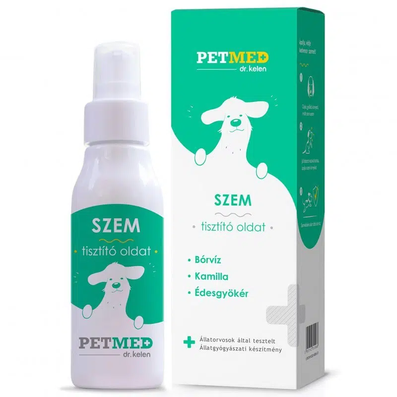 Dr.kelen PETMED szem tisztító oldat 75ml Dr.kelen PETMED szem tisztító oldat 75ml