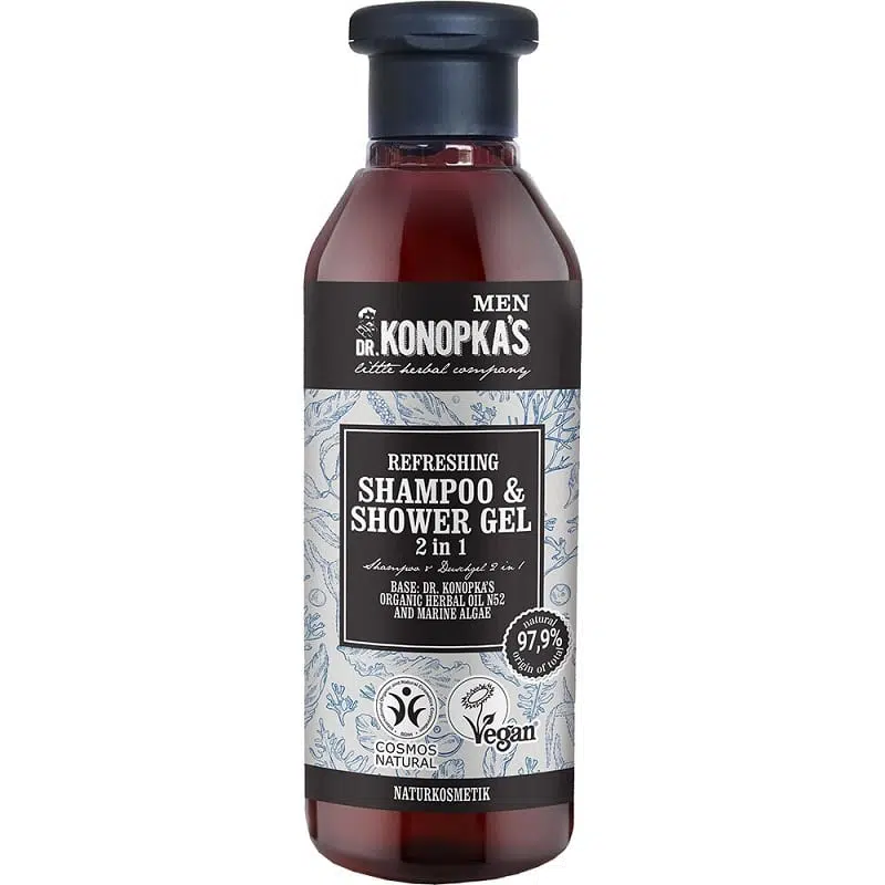 Dr. Konopka's MEN Frissítő 2 az 1-ben sampon és tusfürdő gél 280ml Dr. Konopka's MEN Frissítő 2 az 1-ben sampon és tusfürdő gél 280ml