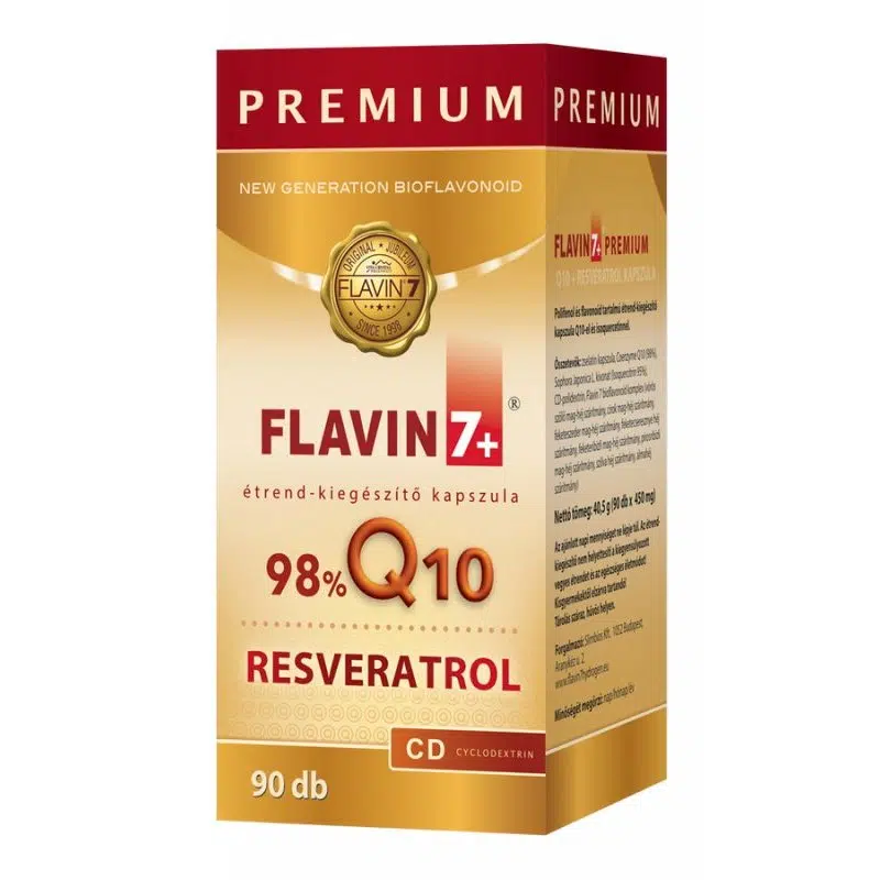 Flavin7 Q10 + Resveratrol Prémium kapszula 90db Flavin7 Q10 + Resveratrol Prémium kapszula 90db