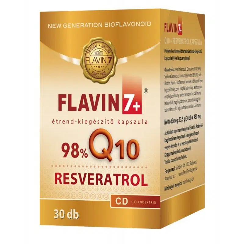 Flavin7 Q10 + Resveratrol kapszula 30db Flavin7 Q10 + Resveratrol kapszula 30db