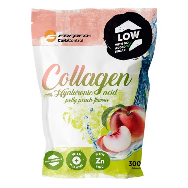 Forpro Low Carb Collagen Hyaluronsavval-Polly Peach (Barack) 300 g Forpro Low Carb Collagen Hyaluronsavval-Polly Peach (Barack) 300 g