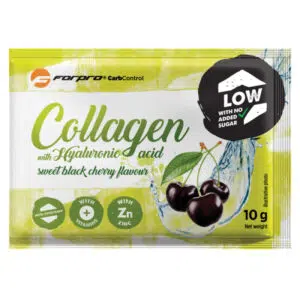 Forpro Low Carb Collagen Hyaluronsavval-Black Cherry (Cseresznye) 10 g