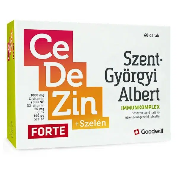 Goodwill Szent-Györgyi Albert CeDeZin FORTE Immunkomplex 60db Goodwill Szent-Györgyi Albert CeDeZin FORTE Immunkomplex 60db