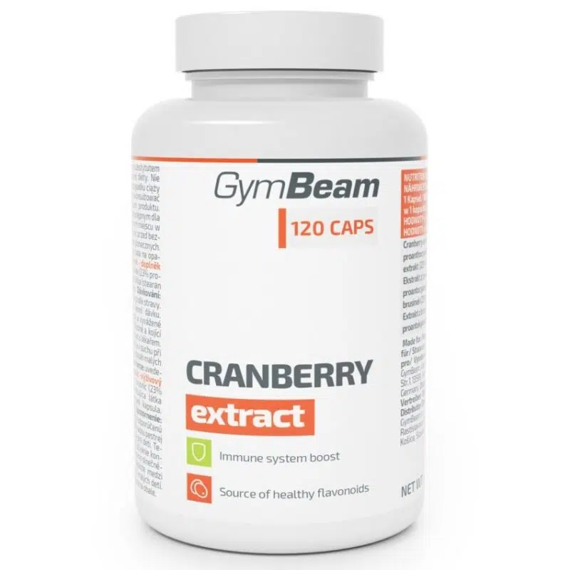GymBeam CRANBERRY (Vörös áfonya kivonat) 120db GymBeam CRANBERRY (Vörös áfonya kivonat) 120db