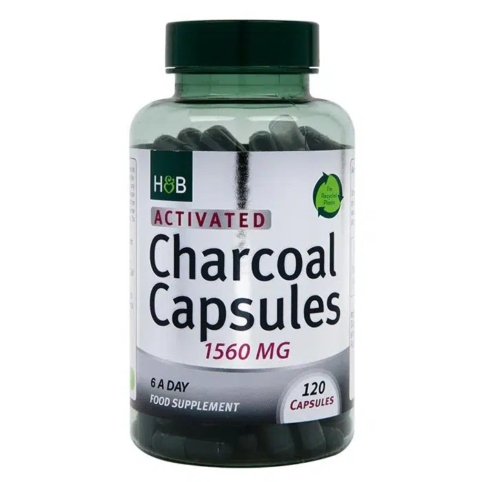 H&B Aktív szén (Charcoal) kapszula 1560 mg 120 db H&B Aktív szén (Charcoal) kapszula 1560 mg 120 db