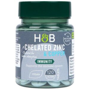 H&B Cink 15 mg+Réz tabletta 120 db (KICSI!)
