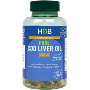 H&B Csukamájolaj (Cod Liver) kapszula 1000 mg 60 db