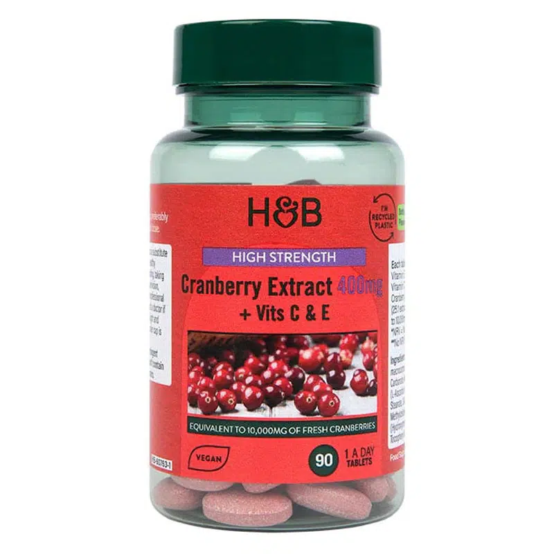 H&B Tőzegáfonya tabletta 400 mg 90 db H&B Tőzegáfonya tabletta 400 mg 90 db