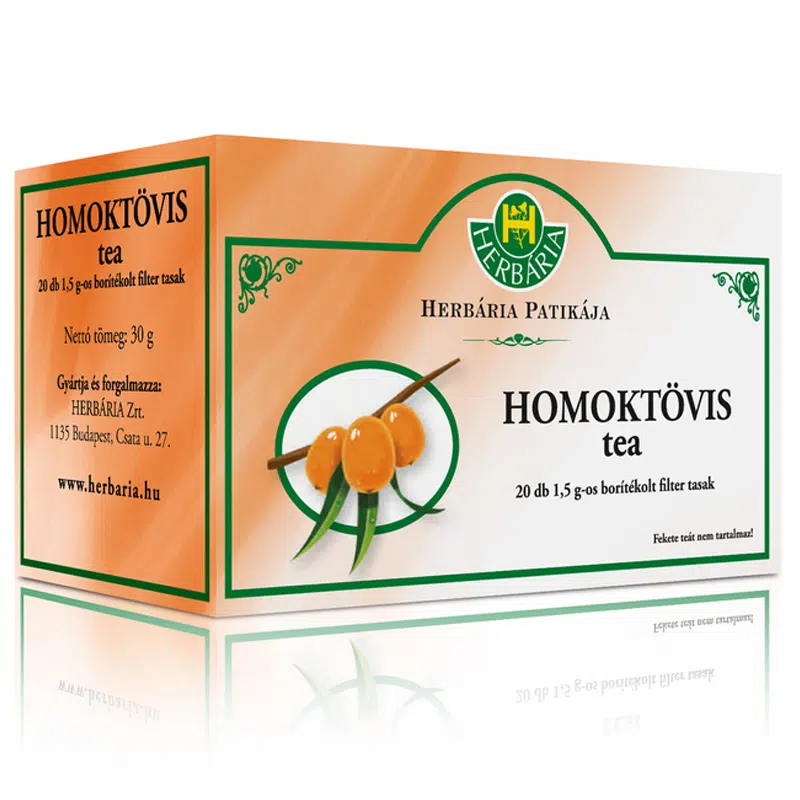 Herbária homoktövis tea filteres 20 filter Herbária homoktövis tea filteres 20 filter