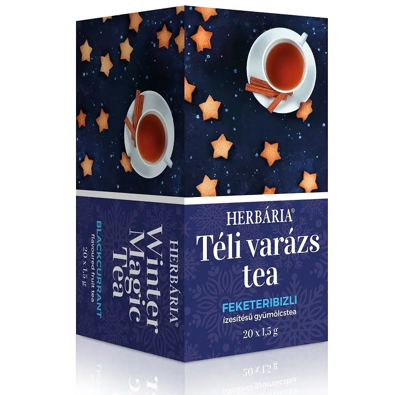 Herbária Téli Varázs feketeribizli ízű gyümölcs tea 20 filter Herbária Téli Varázs feketeribizli ízű gyümölcs tea 20 filter