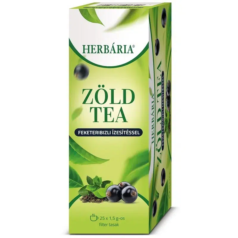 Herbária zöld tea feketeribizli 25x1,5g Herbária zöld tea feketeribizli 25x1,5g