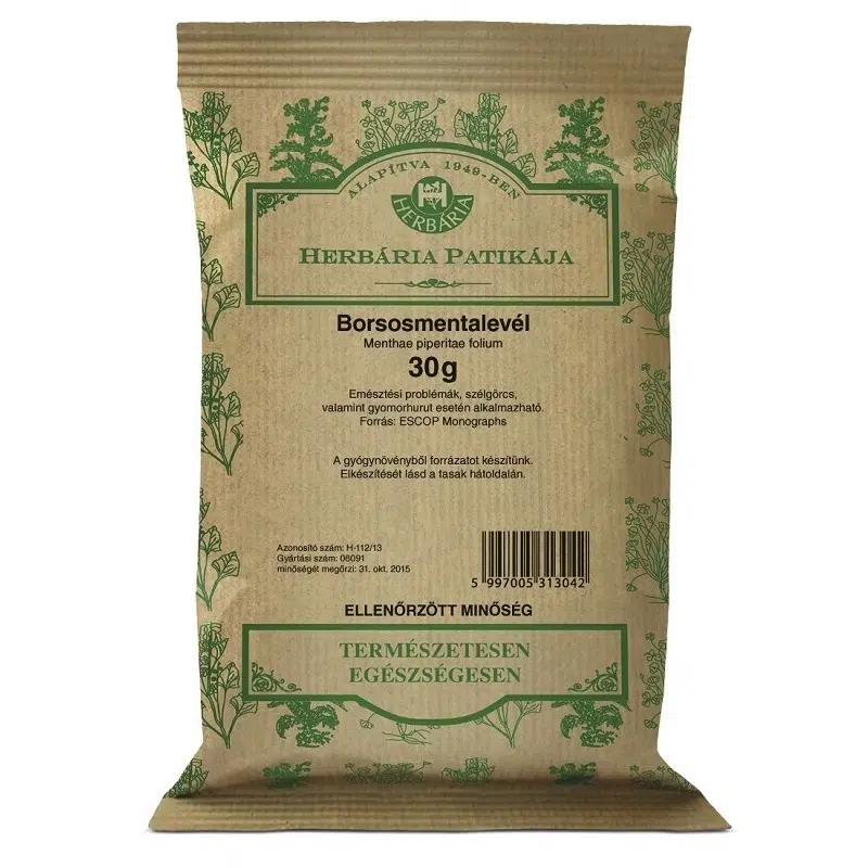 Herbária borsmentalevél tea 30g Herbária borsmentalevél tea 30g