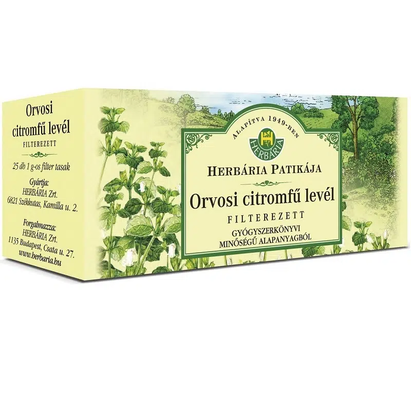Herbária Orvosi citromfű levél tea filteres 25x Herbária Orvosi citromfű levél tea filteres 25x