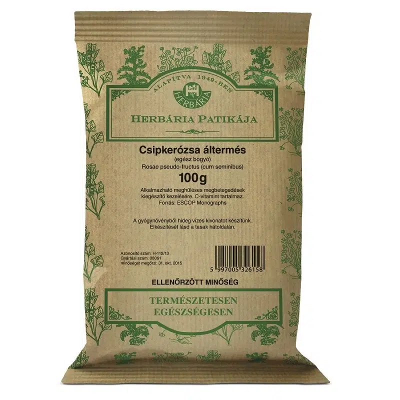Herbária csipkerózsa áltermés (egész bogyó) 100g Herbária csipkerózsa áltermés (egész bogyó) 100g