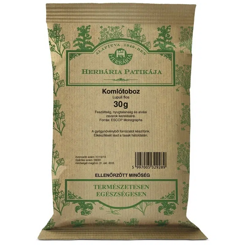 Herbária komlótoboz tea 30g Herbária komlótoboz tea 30g