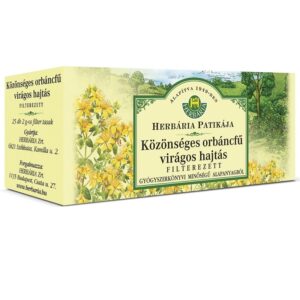 Herbária Közönséges orbáncfű virágos hajtás filteres 25x