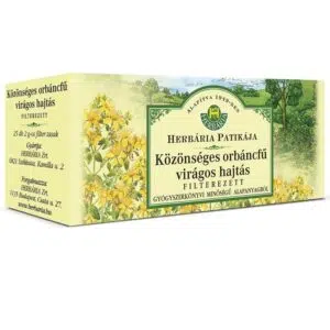 Herbária Közönséges orbáncfű virágos hajtás filteres 25x