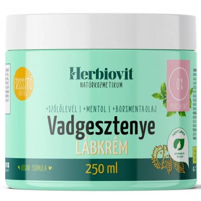 Herbiovit Vadgesztenyés lábkrém 250ml Herbiovit Vadgesztenyés lábkrém 250ml