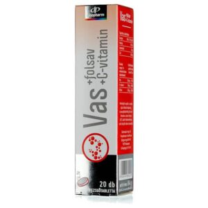 Innopharm pezsgőtabletta vas+folsav+c vitamin 20 db