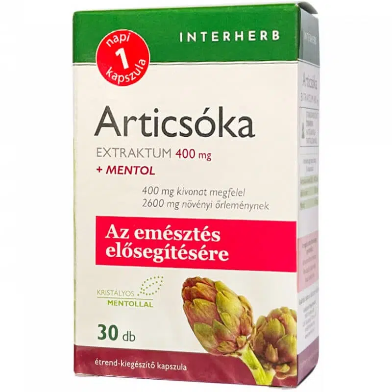 Interherb Articsóka extraktum kapszula 30db Interherb Articsóka extraktum kapszula 30db