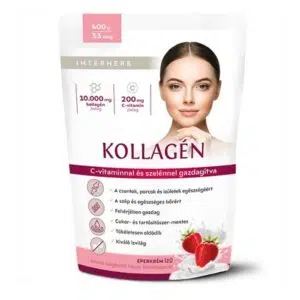 Interherb Kollagén italpor, eperkrém ízű 400g