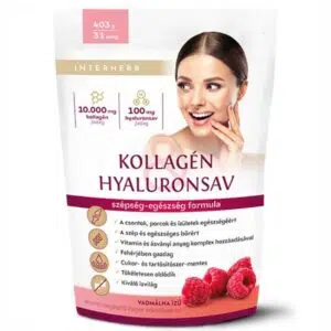 Interherb Kollagén Hyaluronsav italpor, vadmálna ízű 400g