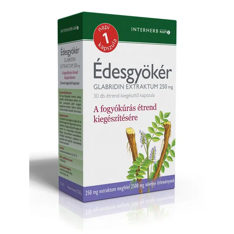 Interherb Édesgyökér kapszula 30db Interherb Édesgyökér kapszula 30db