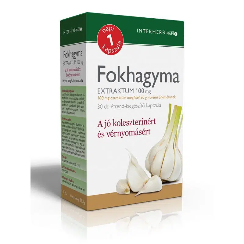 Interherb Fokhagyma kapszula 30db Interherb Fokhagyma kapszula 30db