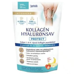 Interherb Kollagén&Hyaluronsav Porcépítő italpor Protect (eper-banán) 290g