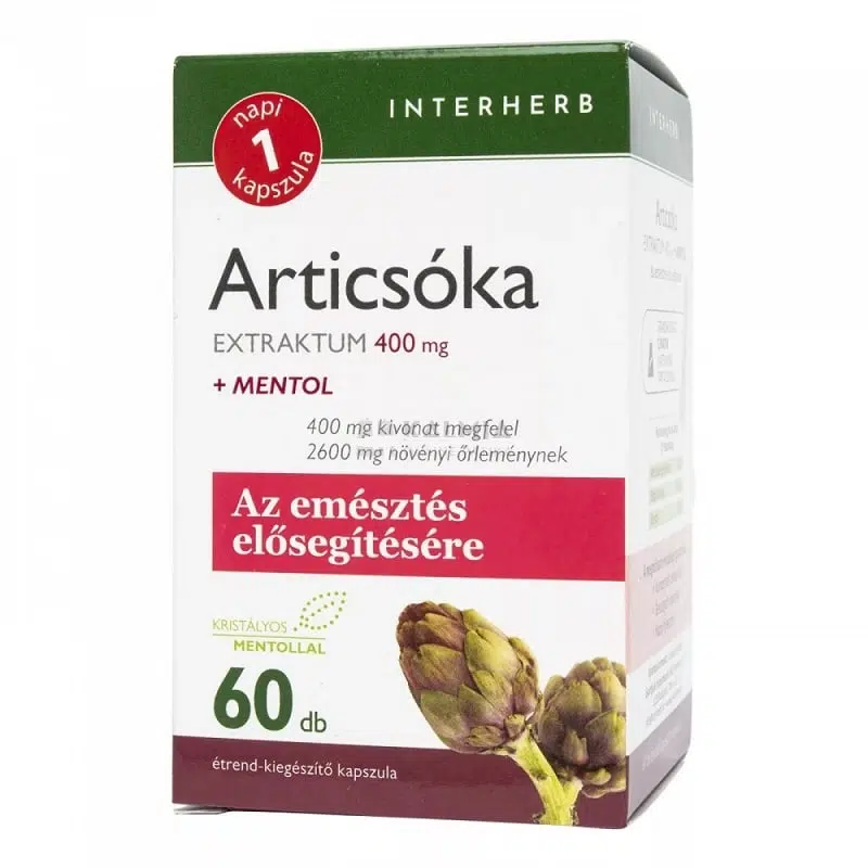 Interherb Articsóka extraktum kapszula 60db Interherb Articsóka extraktum kapszula 60db