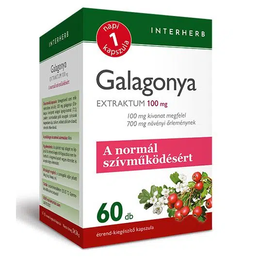 Interherb Galagonya extraktum kapszula 60db Interherb Galagonya extraktum kapszula 60db
