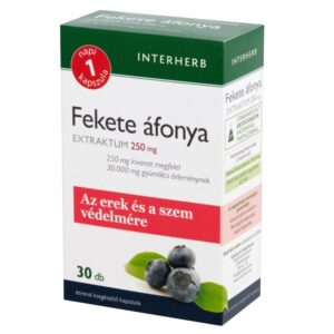 Interherb Fekete áfonya extraktum 250 mg kapszula 30db