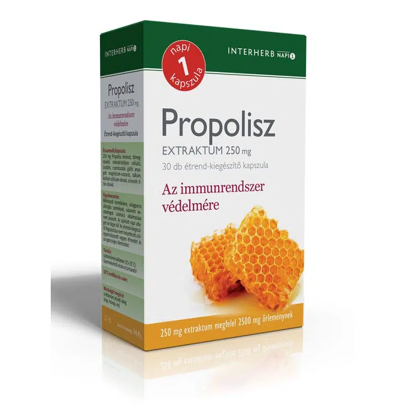 Interherb Propolisz extraktum kapszula 30db Interherb Propolisz extraktum kapszula 30db