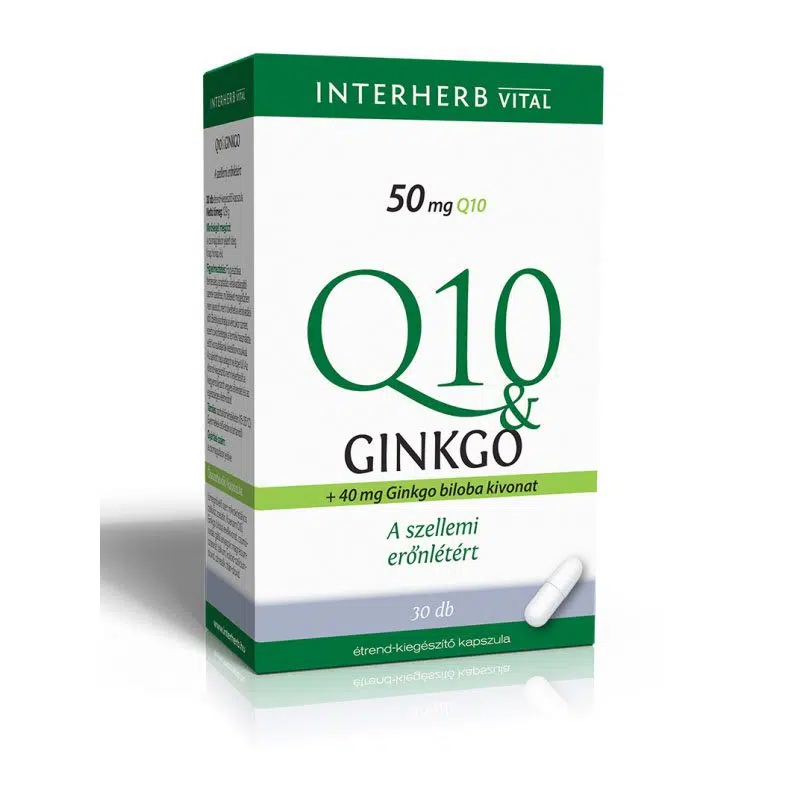 Interherb Q10 Ginko kapszula 30db Interherb Q10 Ginko kapszula 30db