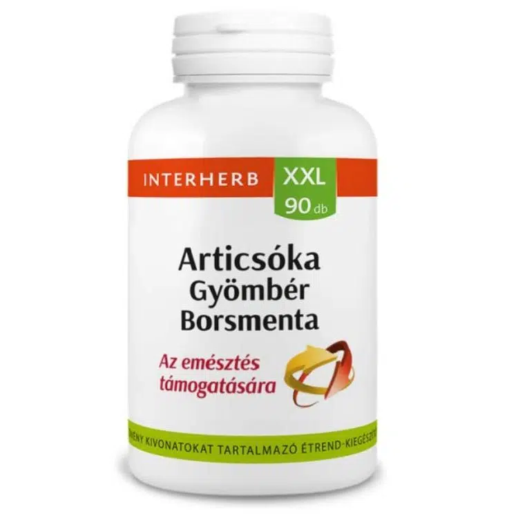 Interherb XXL Articsóka+gyömbér+borsmenta 90 db Interherb XXL Articsóka+gyömbér+borsmenta 90 db