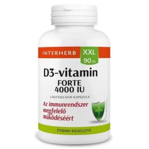 Interherb XXL D3-vitamin 4000 IU 90db