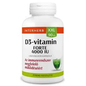 Interherb XXL D3-vitamin 4000 IU 90db