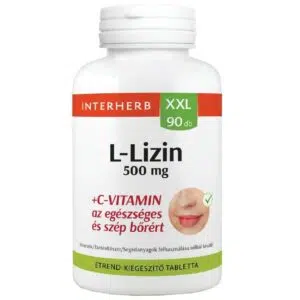 Interherb XXL L-Lizin 500 mg + C-vitamin 90 db