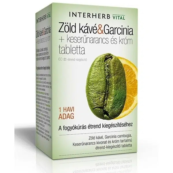 Interherb Zöld kávé&Garcinia tabletta 60 db Interherb Zöld kávé&Garcinia tabletta 60 db
