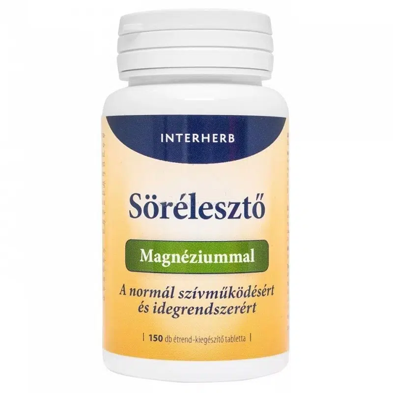 Interherb Sörélesztő tabletta magnéziummal 150 db Interherb Sörélesztő tabletta magnéziummal 150 db