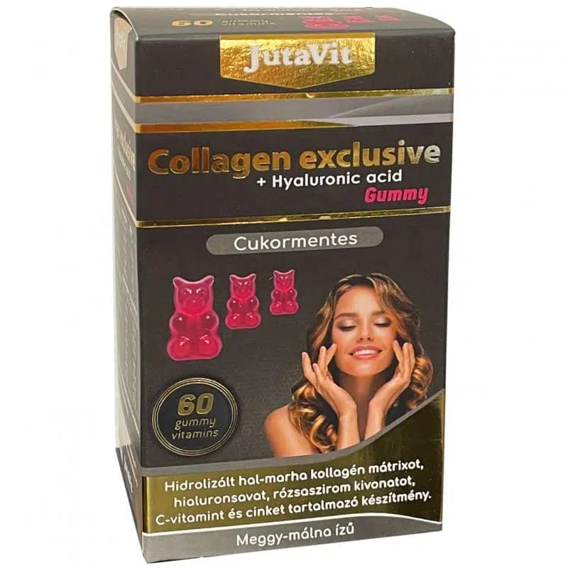 JutaVit Collagen Exclusive gumivitamin 60db (MEGGY-MÁLNA ÍZŰ) JutaVit Collagen Exclusive gumivitamin 60db (MEGGY-MÁLNA ÍZŰ)