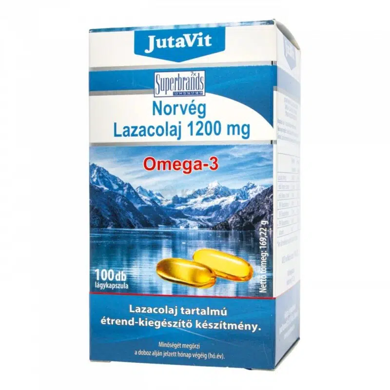 Jutavit Norvég Lazacolaj kapszula 100db Jutavit Norvég Lazacolaj kapszula 100db