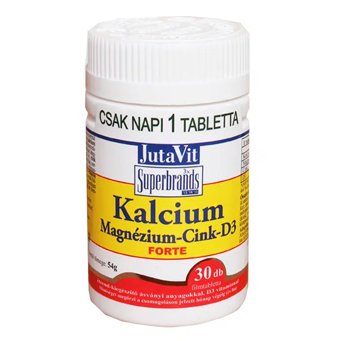 Jutavit kalcium-magnézium-cink tabl. 30db Jutavit kalcium-magnézium-cink tabl. 30db